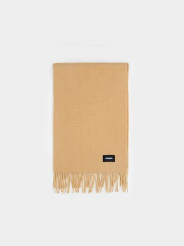 Zen Wool Fringe Muffler_Gold Beige - SCOMBER - Modalova