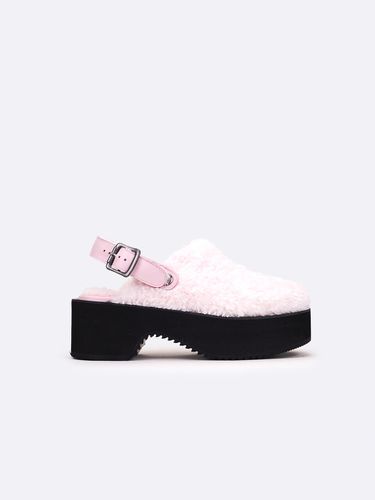 Jins Fuzzy Platform Clog_Pink - SCOMBER - Modalova