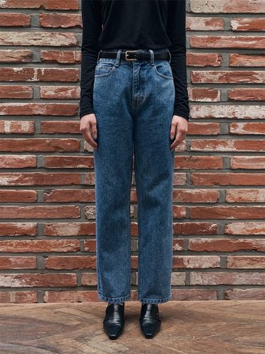 Vintage Deep Washing Denim Pants_Medium Blue - ADAUL - Modalova