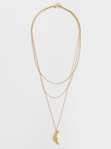 Gold Moon Layered Necklace - FANTASTIC PLANET - Modalova