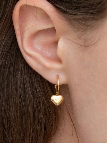 Mini Heart Ring Earrings (2 Colors) - FANTASTIC PLANET - Modalova