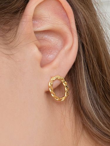 Twist Ellipse Earrings (2Colors) - FANTASTIC PLANET - Modalova