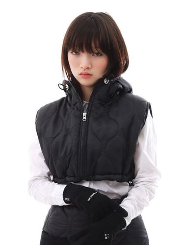 Quilted Balaclava Zip-up Vest () - PIECEMAKER - Modalova