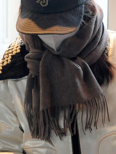 Zen Scarf_ Alpaca Brown - SCOMBER - Modalova