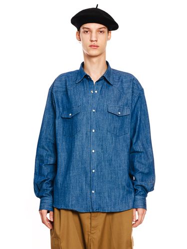 Western Denim Shirt [Blue] - LECYTO - Modalova