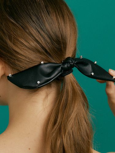 Leather Cubic Hair Tie - XPIER - Modalova