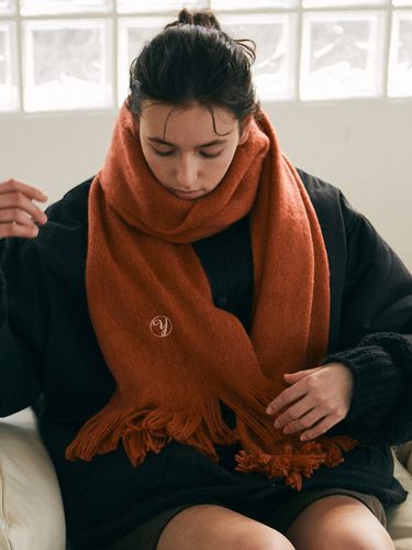 Essential Tassel Muffler - Red Orange - YAN13 - Modalova