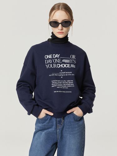 One Day Choice Typo Sweatshirt _ - NCOVER - Modalova