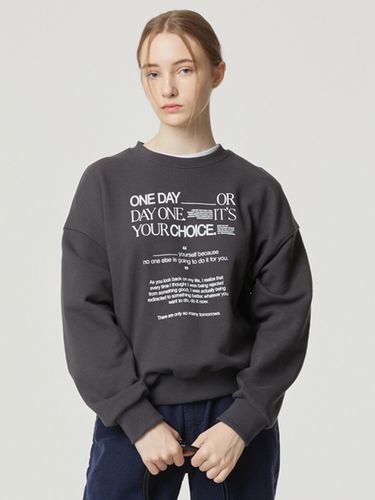 One Day Choice Typo Sweatshirt _ - NCOVER - Modalova