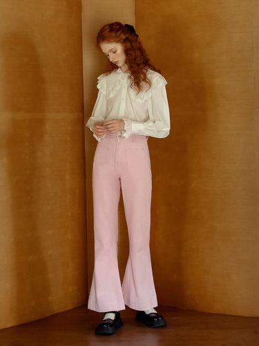 Moidew_Pink Pocket Horseshoe Pants - Cest Moidew - Modalova