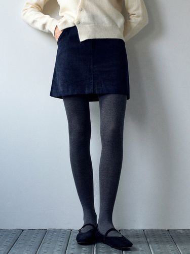 Corduroy Short Skirt _Navy - LOEIL - Modalova