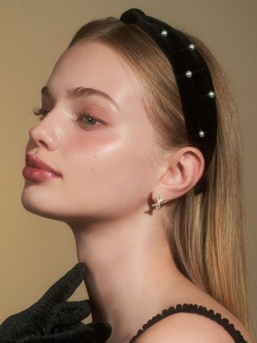 Pearl Knotted Hairband - ENGBROX - Modalova