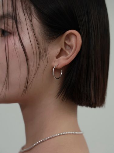 Hoop Earring [925 / Gold plated] - Less is more - Modalova