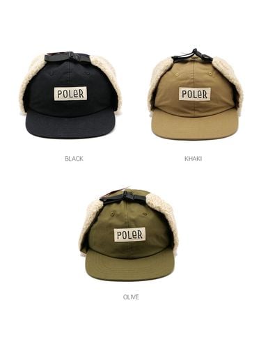 Poler Furry Font Canvas Trapper Hat _ 3 Colors - POLERSTUFF - Modalova