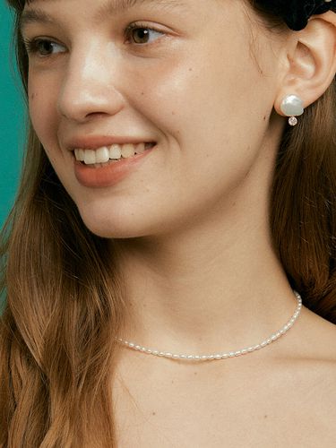 Natural Petit Riz Pearl Necklace - XPIER - Modalova