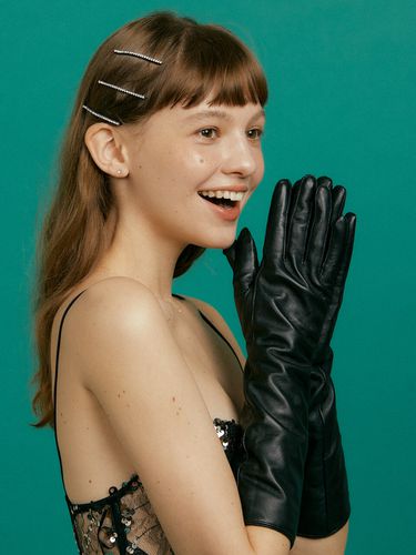 Xpier Long Leather Gloves - XPIER - Modalova