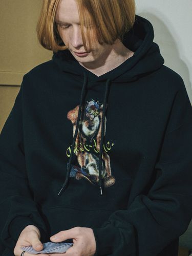 Fleece DTP Sandglass Hoodie (Black) - CPGN - Modalova