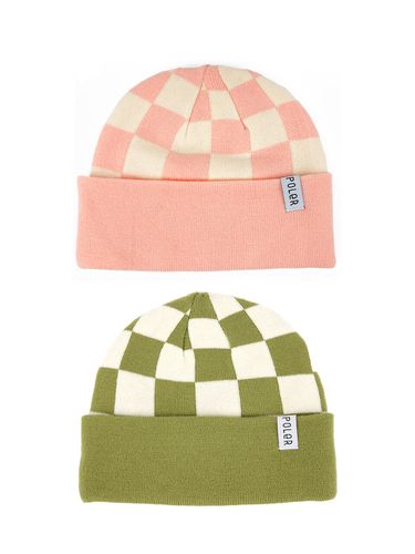 Poler Checkerboard Knitted Beanie _ 2 Colors - POLERSTUFF - Modalova