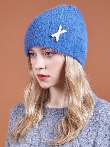 VA Brooch Soft Beanie Cobalt Blue - VARZAR - Modalova