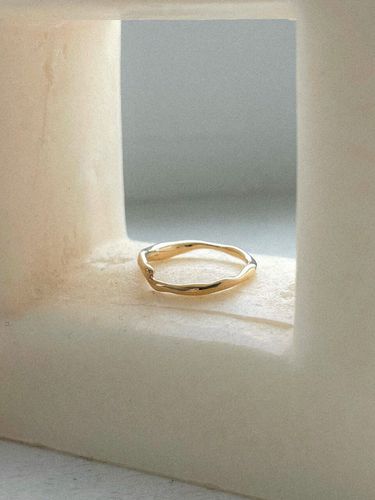 Melting Simple Ring No.3_14K Gold - emott - Modalova