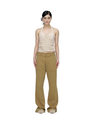 Hexaform Patch Straight Pants _Beige - CERRIC - Modalova