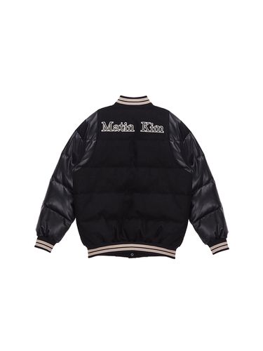 Varsity Down Jacket_Black - Matin Kim - Modalova