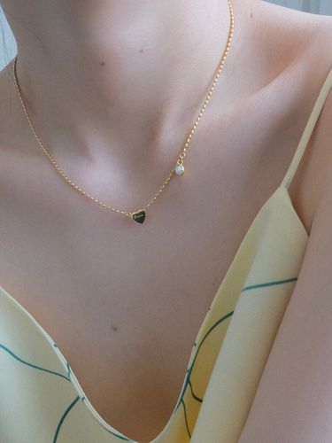 Slim Ball Chain Necklace_Gold - emott - Modalova