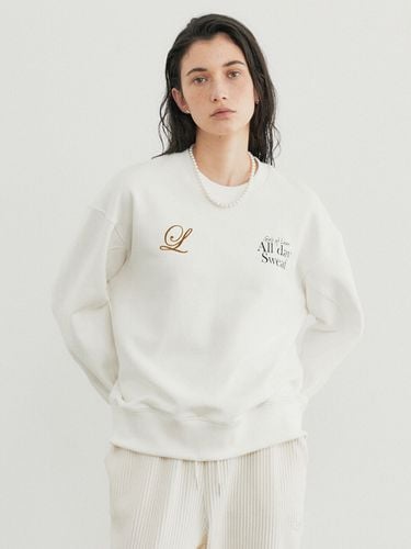 All Day Sweat Shirts_White - LEUNI - Modalova