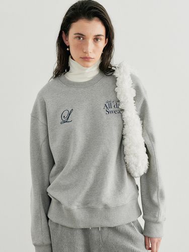 All Day Sweat Shirts_Gray - LEUNI - Modalova