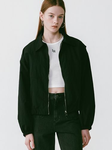 Windbreaker Crop Jacket _ Black - LOSSYROW - Modalova