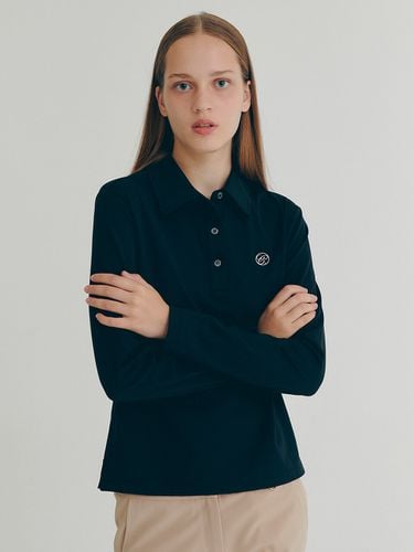 Long-Sleeve Polo Shirt _ Black - CLOVE - Modalova