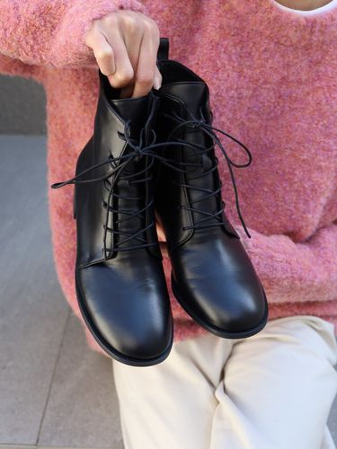 Lala Lace-Up Ankle Boots - Black - SUMMER SEOUL - Modalova