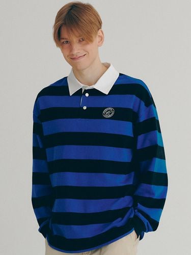 Classic Stripe Rugby Shirt _ Blue - CLOVE - Modalova