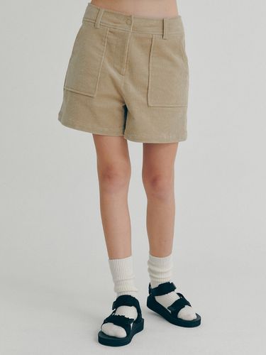 Corduroy Shorts _ Beige - CLOVE - Modalova