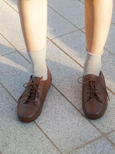 Row Leather Sneakers _ Brown - ABRICO - Modalova