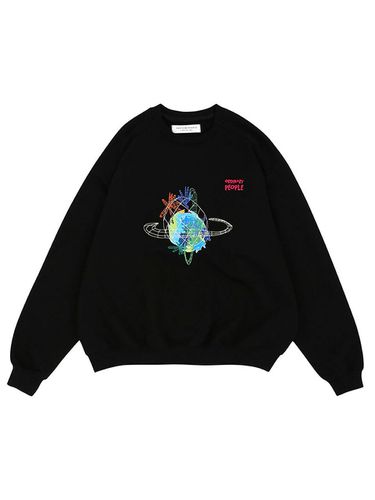 Earth Stitch Sweatshirt [Black] - ORDINARY PEOPLE - Modalova