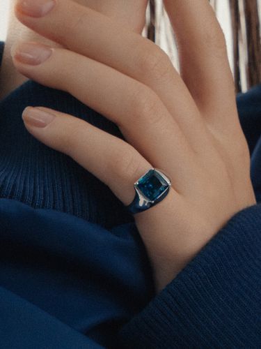 Winter Ocean Cubic Baby Ring_R05 (Blue) - cellmute - Modalova