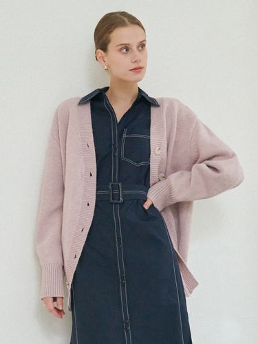 Oversized Fit Long Sleeve Cardigan _ - ARTID - Modalova