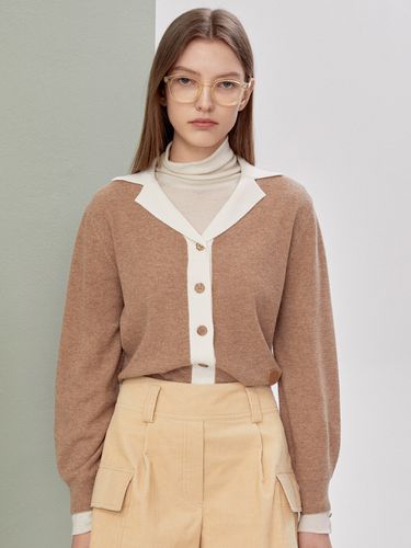 Superfine Merinowool Collar Cardigan (5Color) - a.t.corner - Modalova