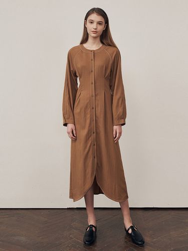 Stitch Round Dress_Brown - ADAUL - Modalova