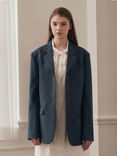 Oversized Single Jacket_Blue - ADAUL - Modalova