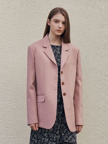 Oversized Single Jacket_Pink - ADAUL - Modalova