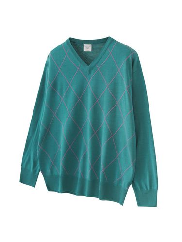 Argyle Sweater _ Green - CHANCECHANCE - Modalova