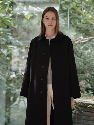 Single Trench Coat _ Black - Laminez - Modalova