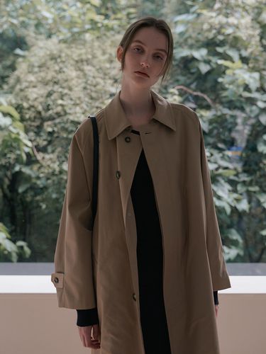 Single Trench Coat _ Beige - Laminez - Modalova