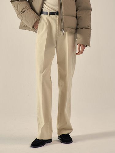 Corduroy Straight Pants - FACADE PATTERN - Modalova