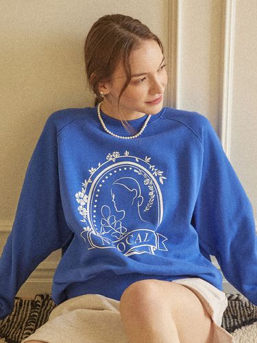 Silhouette Raglan Sweatshirt_Blue - NONLOCAL - Modalova