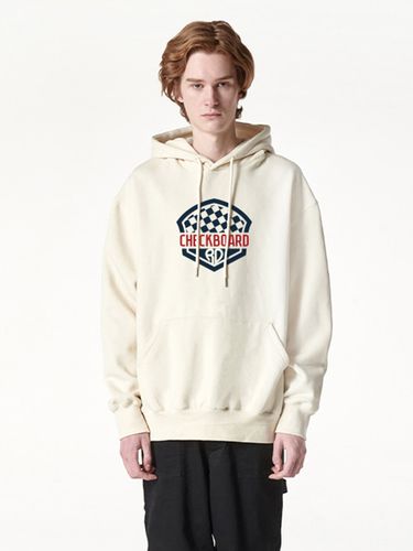 Checkboard Hoodie _ Cream - RADINEO - Modalova