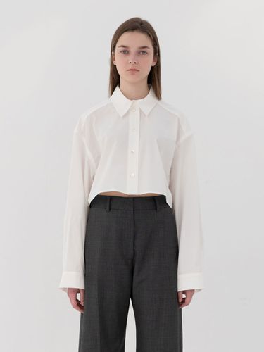 Cropped Short Cotton Shirt - Arch The - Modalova