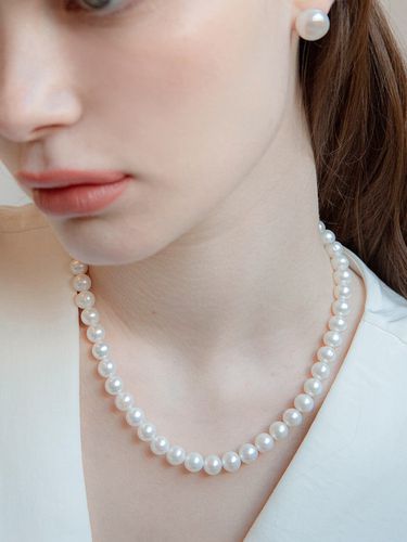 Freshwater Pearl Necklace - 8MM - Jean Paul Clarisse - Modalova